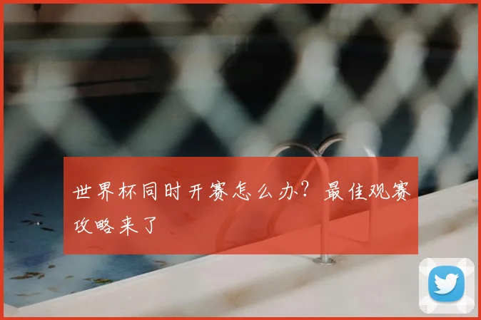 世界杯同时开赛怎么办?最佳观赛攻略来了